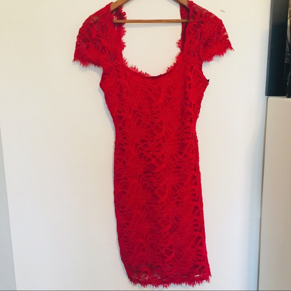 Red Lace Dress